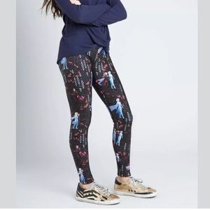 NWT TEREZ X FROZEN $58 Elsa & Anna Leggings -S & L